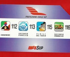 SIP ” Protezione Civile ” Golden n.339  scad.31.12.97 L.15.000 Technicard  Usata  €1.00