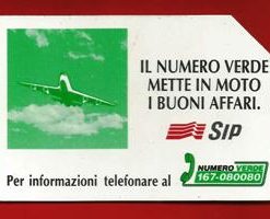 SIP ” Nuovo numero verde ” Golden n.346  scad.31.12.95 L.10.000 Mantegazza  Usata  €1.00