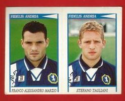 FIGURINE PANINI originale anno 1998/99 serie B  Fidelis Andria Marzio-Tagliani n.498 €1.00