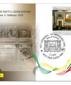 CARTOLINA FILATELICA ITALIA 2019 NUOVA “90° anniversario PATTI LATERANENSI ” €3.50