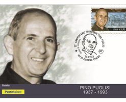 CARTOLINA FILATELICA ITALIA 2018 NUOVA “GIUSEPPE PUGLISI” €3,20