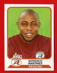 FIGURINE PANINI originale Campionato 2003-04 Reggina  n.322 G. Martinez € 1,00