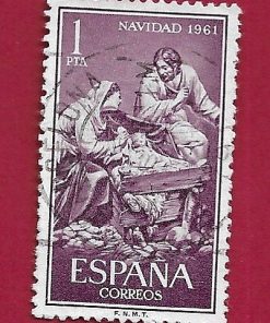 FRANCOBOLLO SPAGNA 1961 YT 1073 Usato €0.20