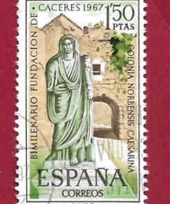 FRANCOBOLLO SPAGNA 1967 YT 1486 USATO €0.20