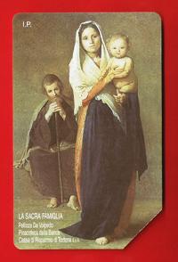 TELECOM 30.06.99 ” La Sacra Famiglia  ” n.602 Mantegazza L.10.000  Usata  €3.00